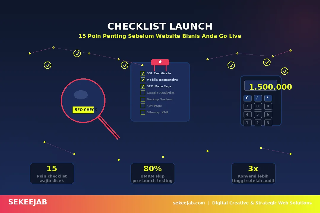 Checklist Sebelum Launch Website: 15 Poin Penting Sebelum Website Bisnis Anda Go Live