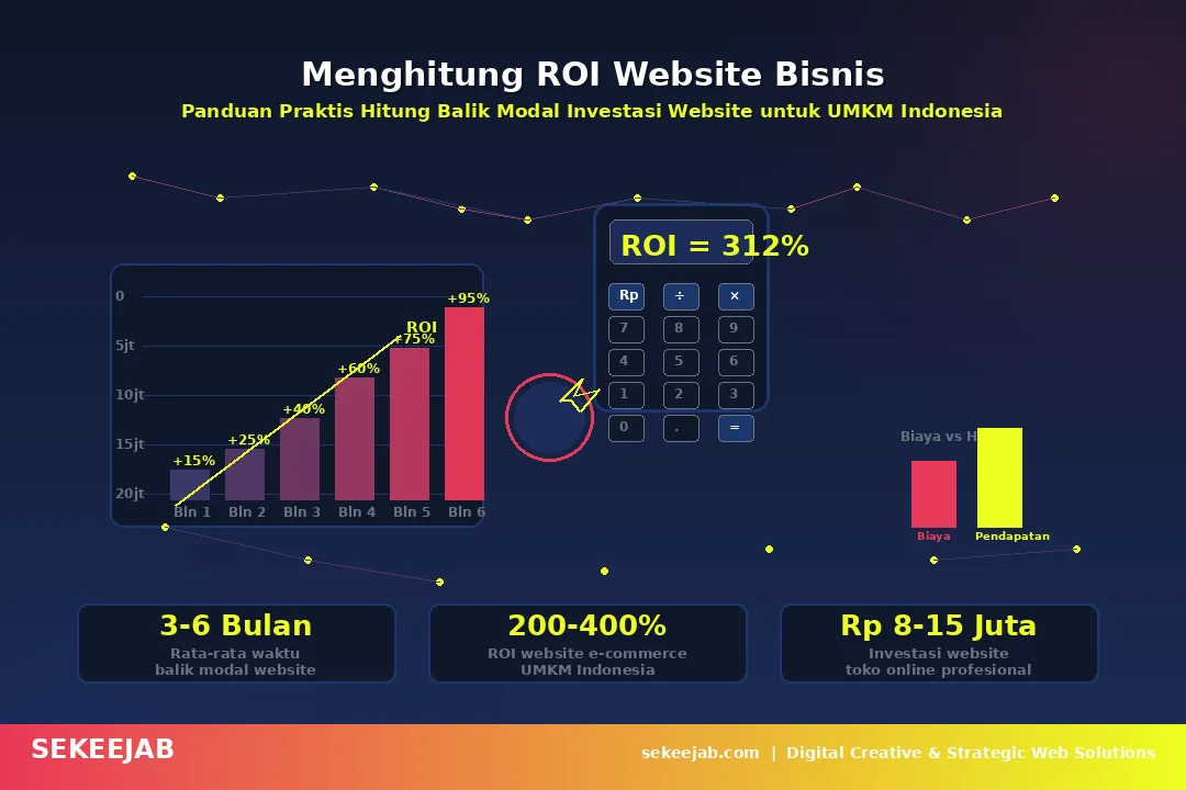 Menghitung ROI Website Bisnis: Panduan Praktis Hitung Balik Modal Investasi Website untuk UMKM Indonesia